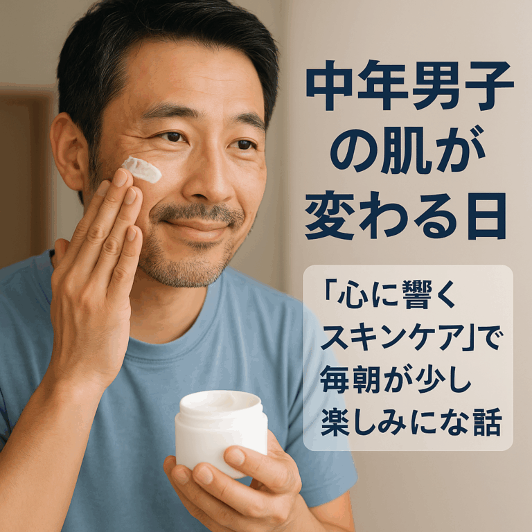 中年男子の肌が変わった日｜“心に響くスキンケア”で毎朝が少し楽しみになる話
