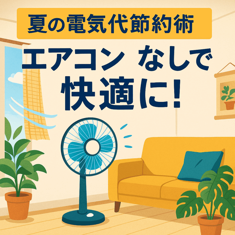 夏の電気代、エアコン頼らず乗り切る！快適節約術の秘訣【2025年版】