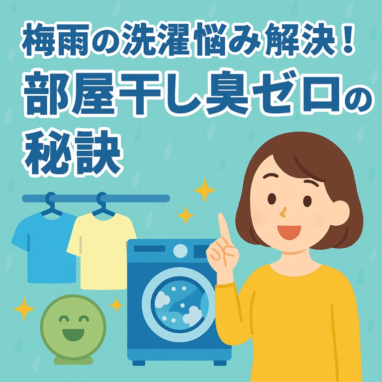 梅雨の洗濯悩み解決！部屋干し臭ゼロの秘訣【2025年最新版】