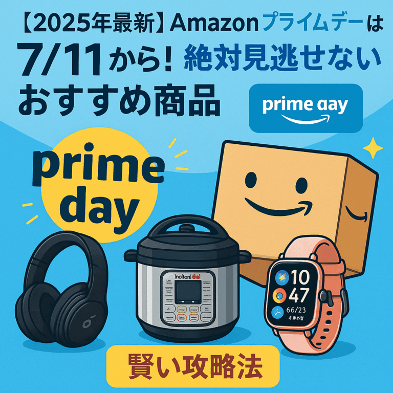 【2025年最新】Amazonプライムデーは7/11から！絶対見逃せないおすすめ商品と賢い攻略法