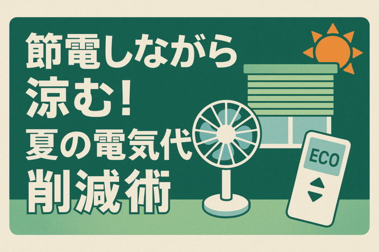 節電しながら涼む！夏の電気代削減術