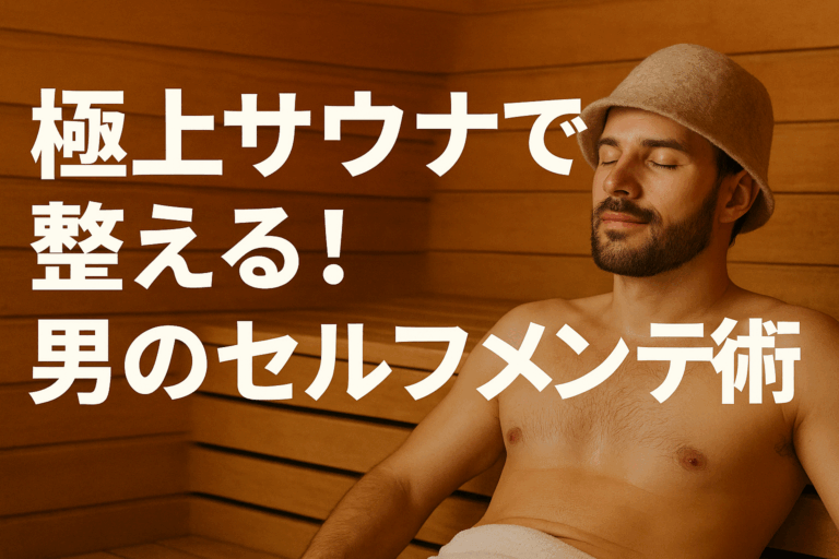 極上サウナで整える！男のセルフメンテ術