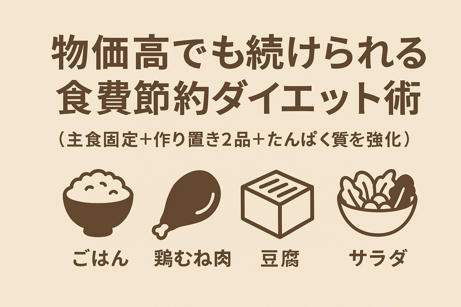 【保存版】物価高でも続けられる食費節約ダイエット術