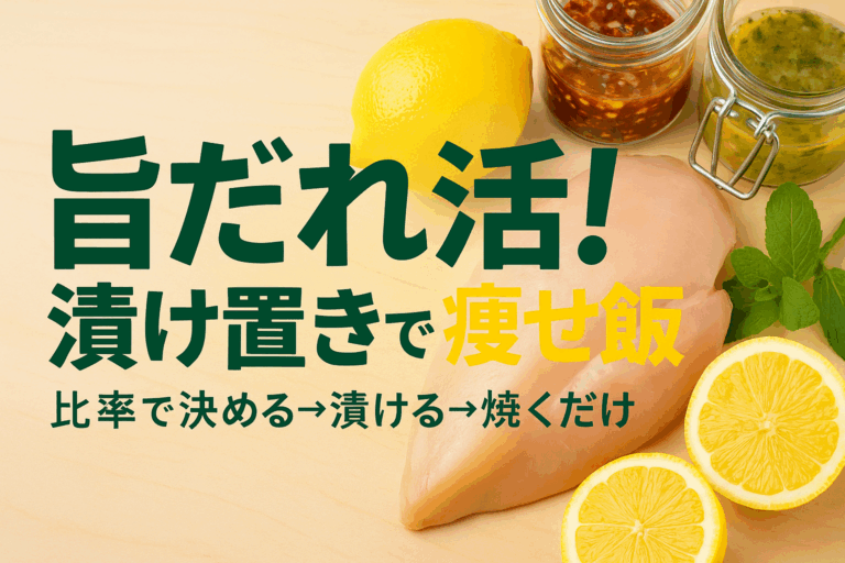 旨だれ活！漬け置きで痩せ飯【保存版】