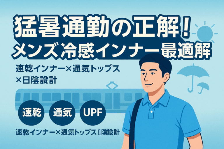 猛暑通勤の正解！メンズ冷感インナー最適解