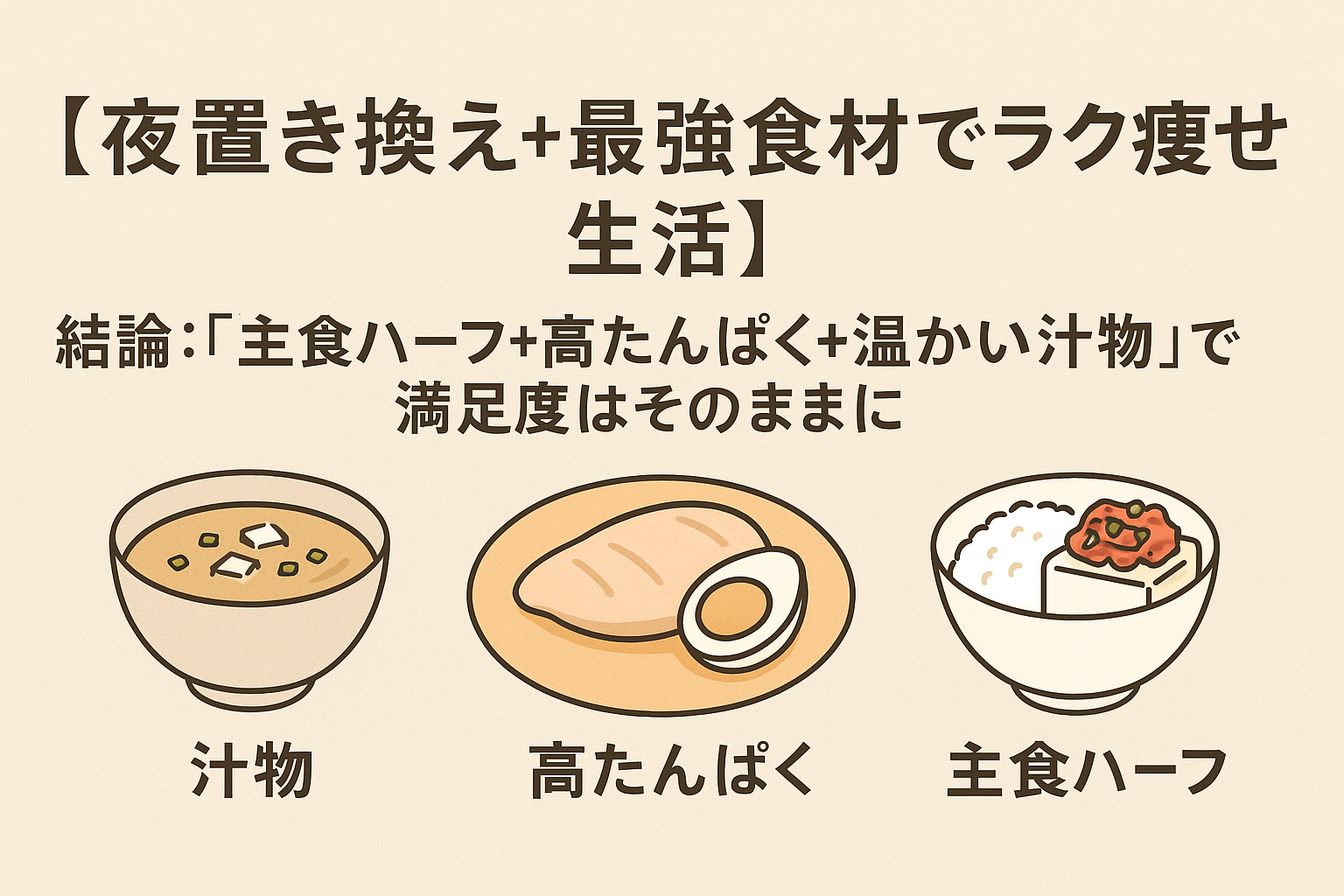 【完全版】夜置き換え×定番食材でラクに整えるダイエット
