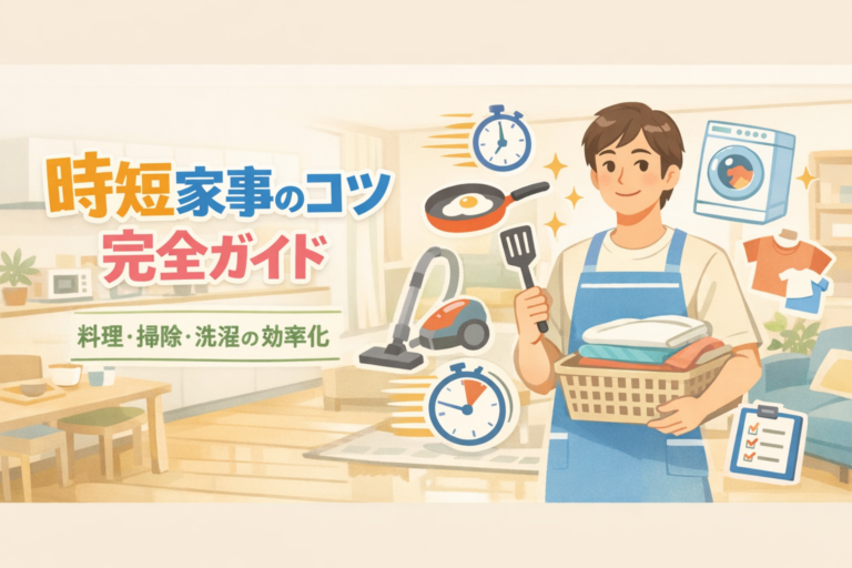 時短家事のコツ完全ガイド｜今日からできる料理・掃除・洗濯の効率化テクニック