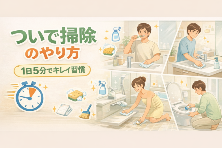 ついで掃除のやり方完全マニュアル｜場所別・1日5分でキレイが続く方法