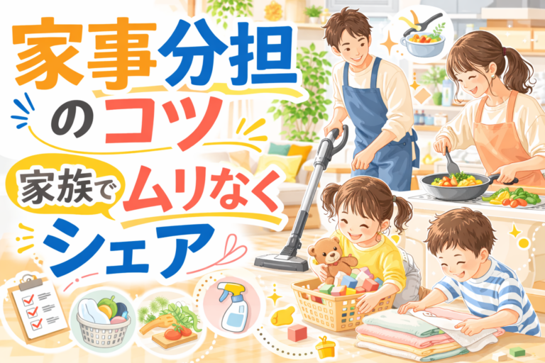 家事分担のコツ｜共働き夫婦・子どもとムリなく家事をシェアする方法