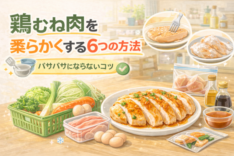 鶏むね肉を柔らかくする6つの方法｜パサパサにならない下処理と調理のコツ